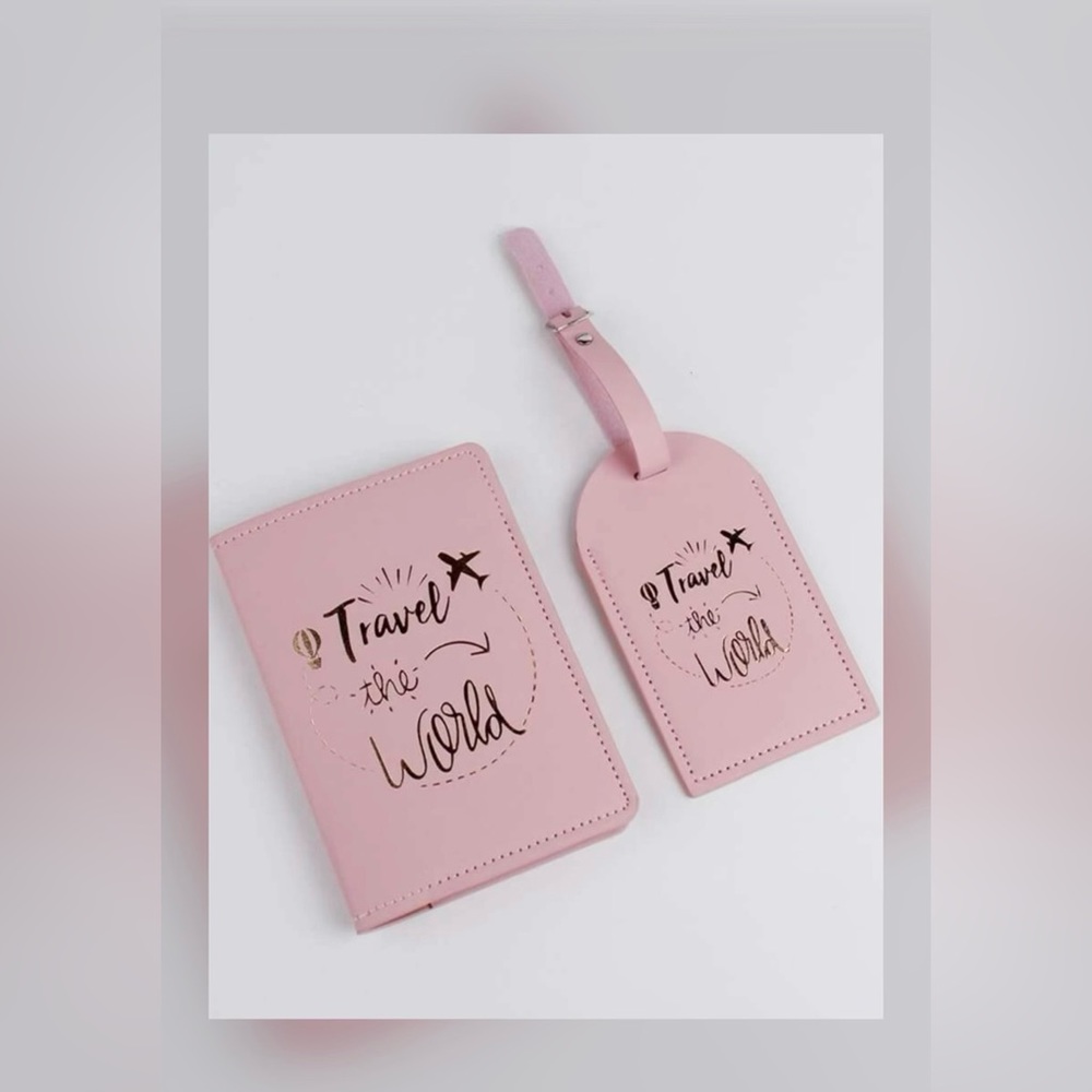 Passport Holder and Travel Tag Set
